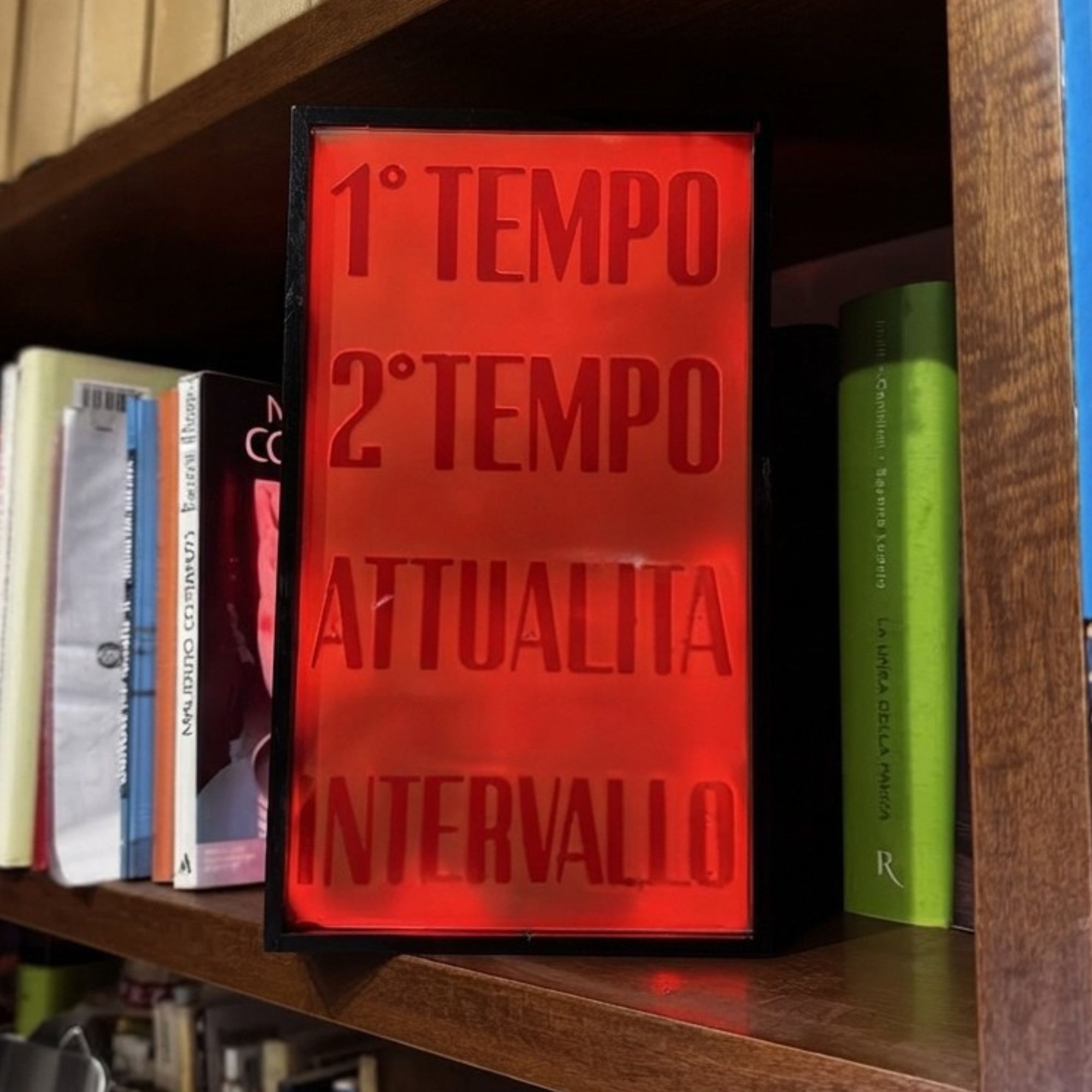 INSEGNA LUMINOSA 1° TEMPO — 2° TEMPO — ATTUALITÀ — INTERVALLO - immagine 4