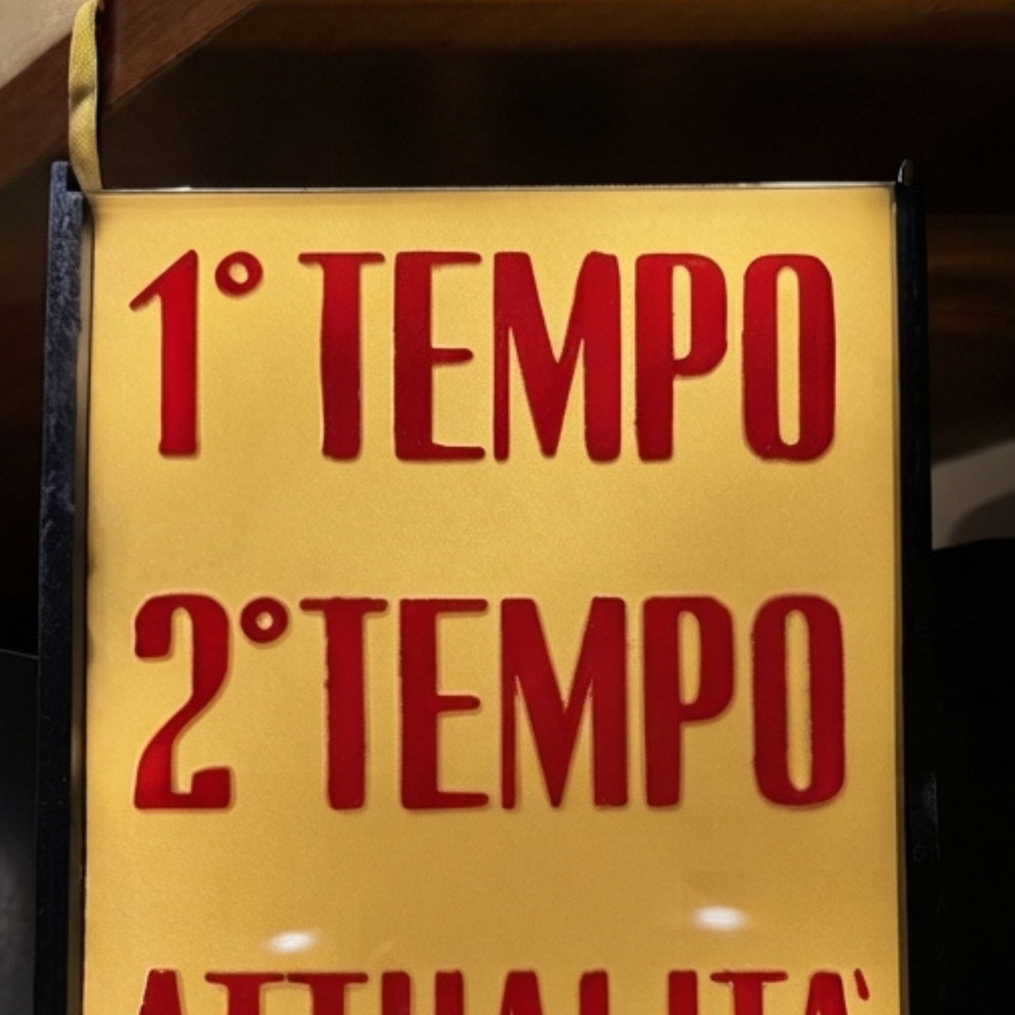 INSEGNA LUMINOSA 1° TEMPO — 2° TEMPO — ATTUALITÀ — INTERVALLO - immagine 3